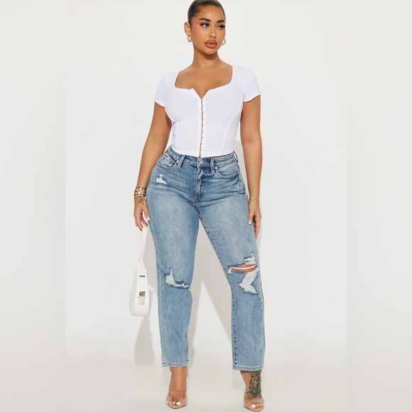 Fashion Nova Giselle Rib Top - Picture 2 of 3